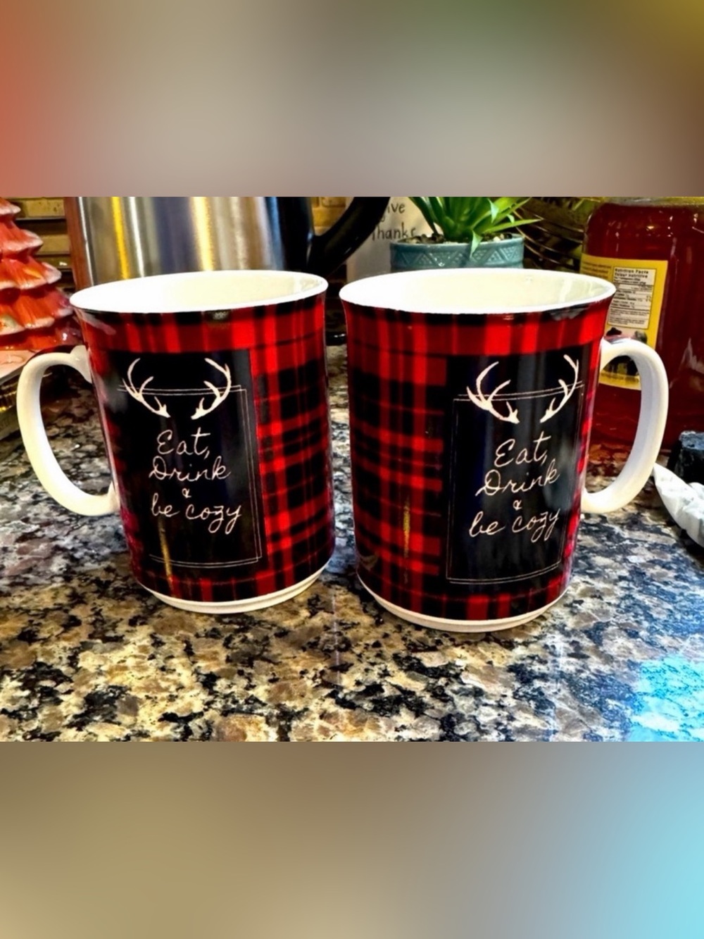 Set of Two Ceramic Coffee Mugs